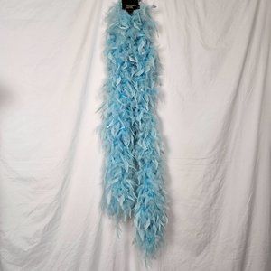 Feather Boa by Charades Chandelle Light Blue 78"
